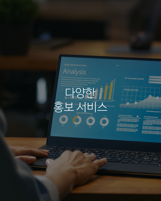 다양한 홍보 서비스